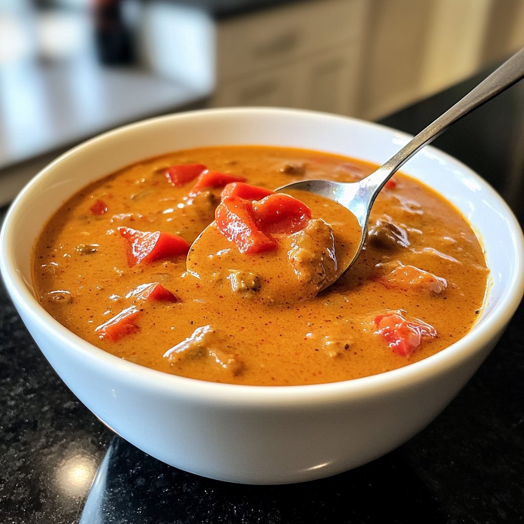 Tomatensuppe mit Paprika