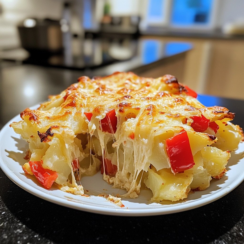 Kartoffelauflauf mit Paprika