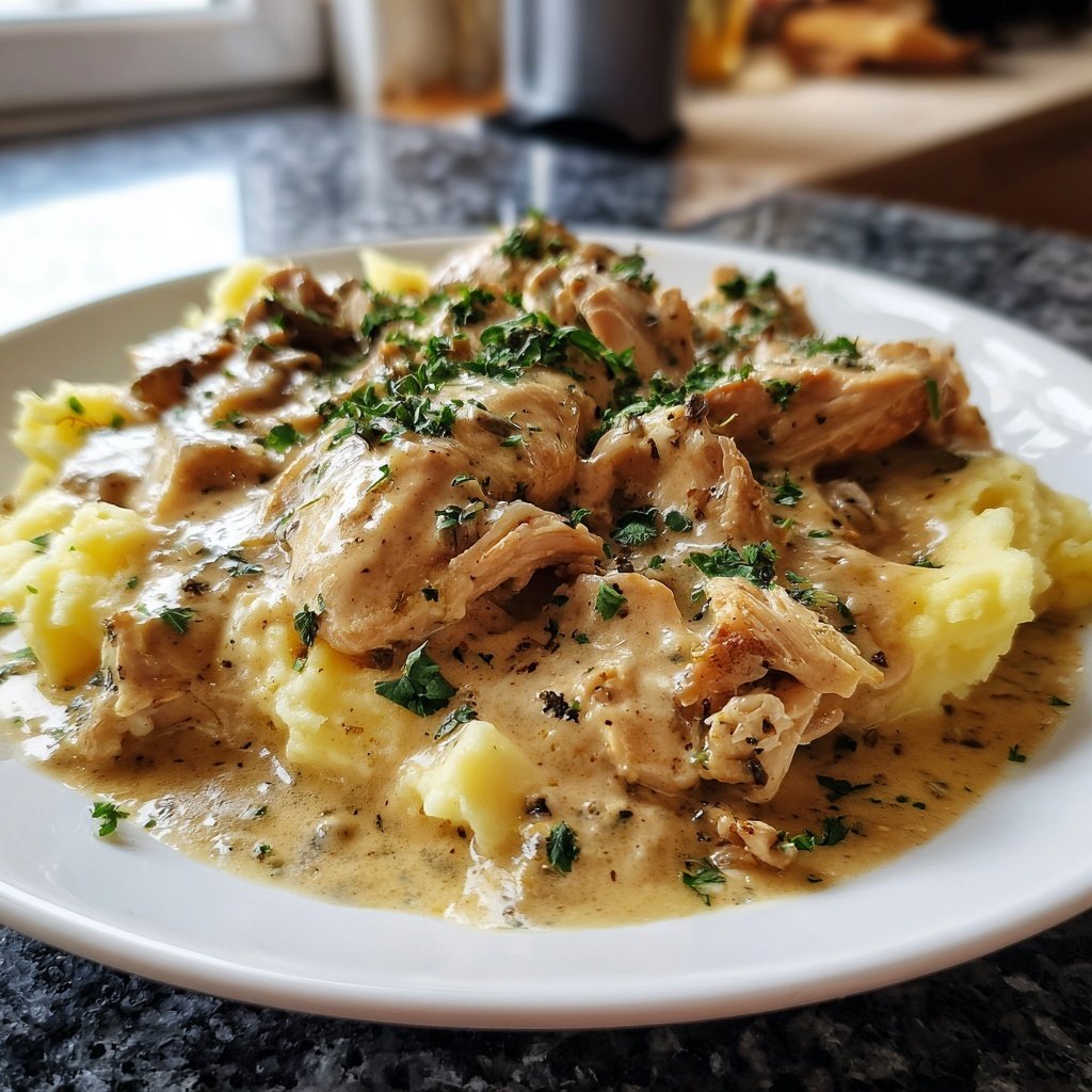 Hausmannskost Cremiges Hähnchen mit Kartoffelpüree