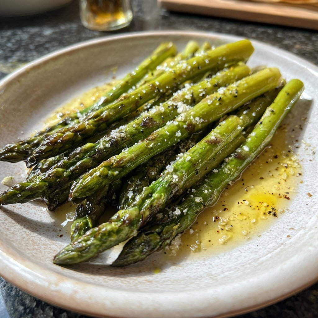 Grüner Spargel Aus Dem Ofen