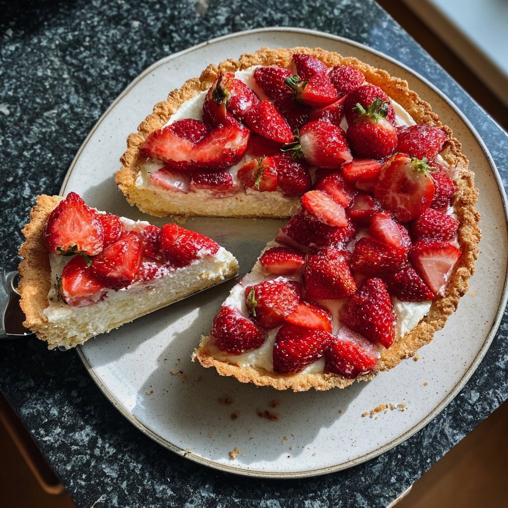 Erdbeerkuchen Mit Vanille Quark