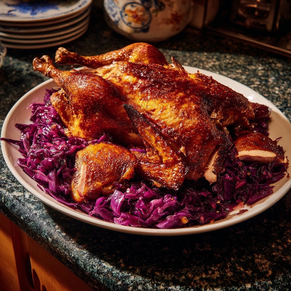 Saisonal & Festlich Weihnachtsgans mit Rotkohl