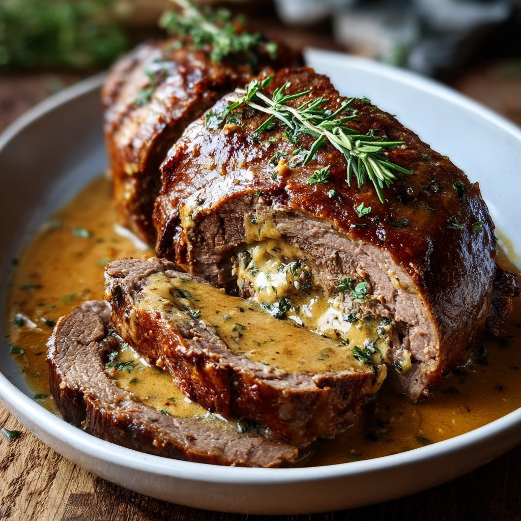 Hausmannskost Rinderrouladen mit Rahmsoße