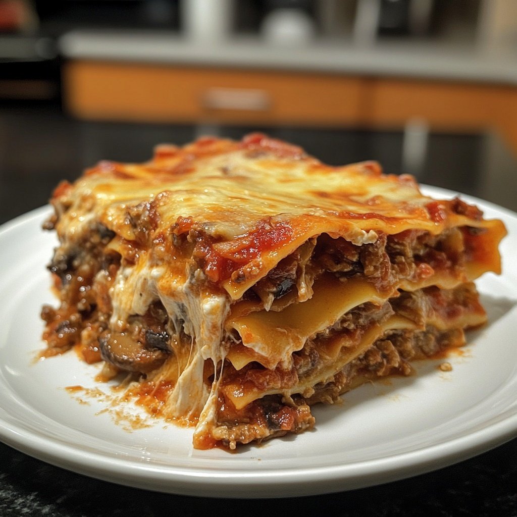 Lasagne mit Pilzen